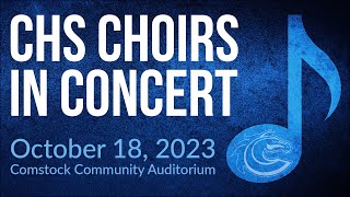 Comstock High School Choirs  Fall 2023 Concert [upl. by Arras]