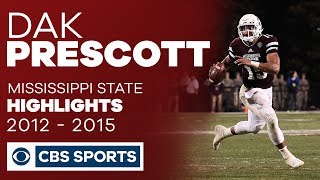 Dak Prescott Mississippi State Highlights  CBS Sports [upl. by Ydwor]