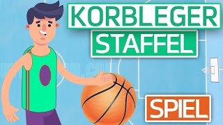 Korbleger Staffel  Spiel  Basketball Sportunterricht [upl. by Bannerman]