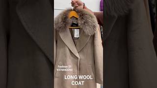 LONG WOOL COATlongcoatwoolcoatladiescoatwintercoatswinterscollectiontrendingvideostyle [upl. by Souza102]