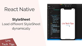 React Native Load Different Style Sheet Dynamically [upl. by Arundel]