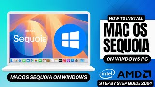 How to Install macOS Sequoia on any windows PC  Opencore Hackintosh [upl. by Ellocin]