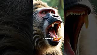 Mandrill vs Baboon Colorful Primates Clash [upl. by Wendalyn]