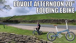 Eovolt Afternoon 20quot Folding Electric Bike  Riding Big Hills [upl. by Perreault]