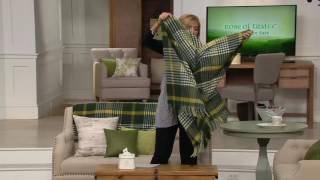 Foxford Woollen Mills Michael Collins Throw Blanket on QVC [upl. by Anallese96]