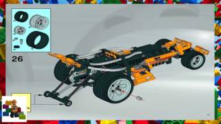 LEGO instructions  Racers  Drome Racers  8365  Tuneable Racer [upl. by Cnahc200]