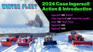 Case Ingersoll Winter Fleet 24 Talking About The Machines amp Them In Action Snow Blowing amp Plowing [upl. by Phi]