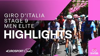 BREATHTAKING SPRINT 🤯  Giro DItalia Stage 9 Race Highlights  Eurosport Cycling [upl. by Prissie]