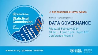 Data Governance across systems exploring strategies for official statistics AM [upl. by Ylrebmik840]