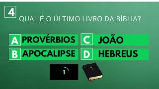 10 PERGUNTAS SOBRE A BÍBLIA  QUIZ BÍBLICO  fácil [upl. by Atilemrac]