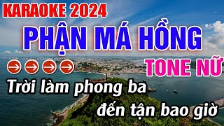 Phận Má Hồng Karaoke Tone Nữ Karaoke Đăng Khôi  Beat Mới [upl. by Monarski]