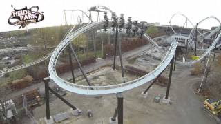 Heide Park Resort Wing Coaster  Flugmanöver 8 Over Banked Turn Official [upl. by Akkahs]