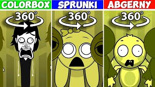 360° VR ALL Incredibox MUSTARD Versions  Colorbox VS Sprunki VS Abgerny Comparison [upl. by Llertnom]