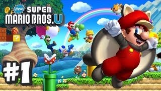 New Super Mario Bros U Wii U  Part 1 World 1 [upl. by Nera]