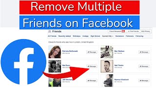 How to Unfriend Multiple Friends on Facebook [upl. by Adan]