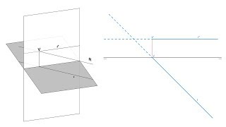 Recta horizontal en sistema diédrico [upl. by Horodko830]
