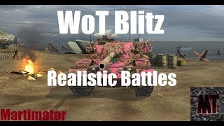 Realistic Battles  WoT Blitz [upl. by Atilamrac]