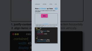 How to Centre a Div easily  CSS Tips and Tricks css coding shorts cssshorts webdesign html [upl. by Necila]