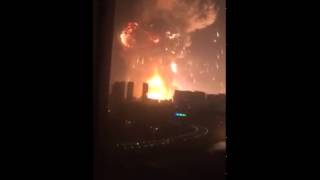 Large explosion in China Tianjin City [upl. by Nolram]