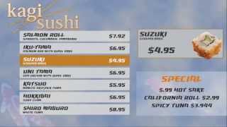 BrightSign HTML5 Sushi Menu Board [upl. by Joann421]