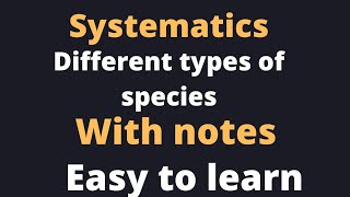 Different types of species urdu hindiMsc BsNCRTneetbscGATEppscNTS CSIR [upl. by Marr]