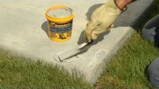 How to Make Thin Repairs to Damaged Concrete with QUIKRETE® [upl. by Esmerelda]