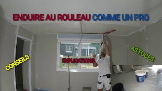 ✅Enduit des plafonds au rouleau EP3 CHANTIER RENOVATION PLAFONDS [upl. by Bresee903]