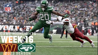 Washington Commanders vs New York Jets  2023 Week 16 Game Highlights [upl. by Nyladnarb76]