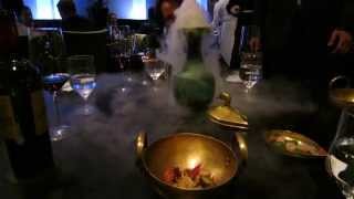 Dry Ice Centerpiece at Alinea Restaurant [upl. by Namrehs]