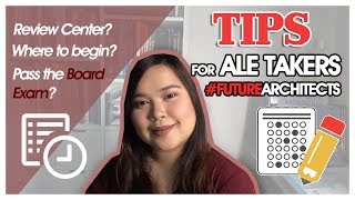 TIPS FOR ALE TAKERS Architect Licensure Examination  Preparation [upl. by Duomham]