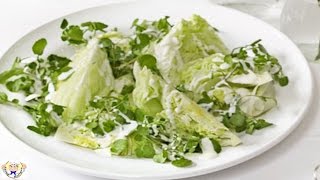 Green salad with buttermilk dressing [upl. by Nolyar680]