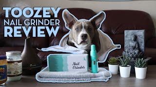 Toozey Dog Nail Grinder Review  Grooming My Pocket American Bully Puppy And Staffy  Nail Trimming [upl. by Zimmermann]