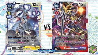 DIGIMON TCG Remote match MetalEtemon Black vs Proximamon Red [upl. by Nohsram682]