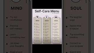 Here Is A Self Care Menu For You With LoVe 💕 subscribe ytshorts viralshort everydayshorts [upl. by Liv]