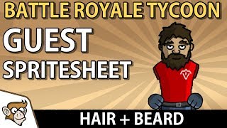 Modular Guest Spritesheets in Battle Royale Tycoon Hair and Beards Unity Tutorial [upl. by Aylmar]