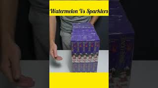 Watermelon Vs Sparklers Experiment  experiment [upl. by Blasien]