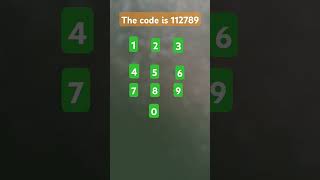 The code is 112789 [upl. by Nadine]