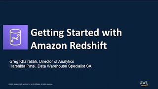 Getting Started with Amazon Redshift  AWS Online Tech Talks [upl. by Loss]