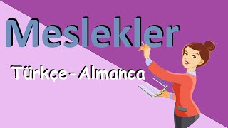 Mesleklerin artikelli Almanca sıralaması 1 💯 [upl. by Ttihw748]