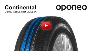 Tyre Continental ContiCrossContact LX Sport ● Summer tyres ● Oponeo™ [upl. by Llehsar]