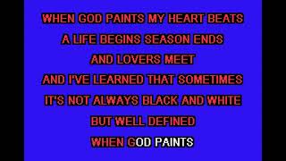 Alan Jackson  When God Paints With Background Vocals Karaoke  Full Moon Karaoke [upl. by Floss]