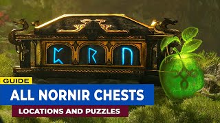 God of War Ragnarok  All Nornir Chests and Puzzle Solutions  Max Out Your Health and Rage [upl. by Ysteb848]