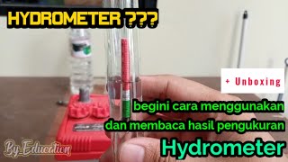 Hydrometer  begini cara menggunakannya 👍 [upl. by Rosario220]