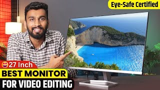 Best Monitor For Editing 2024 👌  Best Monitor 27Inch  HP M27F Unboxing  Monitor Gaming Editing🔥 [upl. by Fabio784]