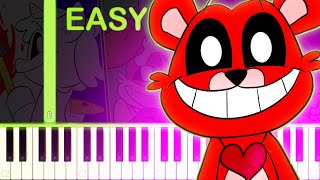 SMILE EVERYDAY song  Smilling Critters  EASY Piano Tutorial [upl. by Gavrilla507]