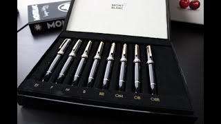 Montblanc Nib Selection Box  Discover the Perfect Fountain Pen Nib [upl. by Nonnairb]