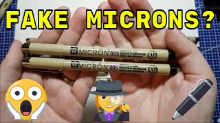 Fake Microns Fineliner Review for Inktober amp Avoiding Counterfeits [upl. by Eelitan]