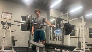 First Time 225lbs on Flat Bench 225 x 4 reps [upl. by Till]