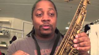 Tenor Sax Altissimo B Blues Scale 4 Octaves [upl. by Riti647]