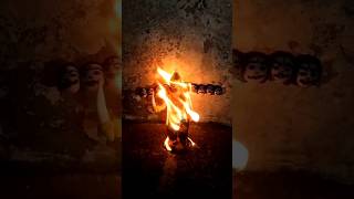 Ravan dahan 😍 vijay dashmi special ravan dahan at homeshorts ytshorts [upl. by Jamin543]